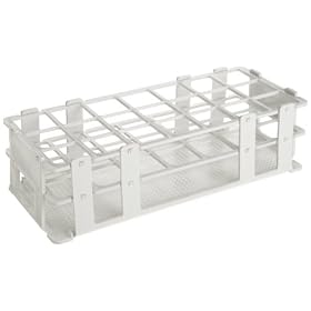 Bel-Art, Scienceware, 187450004, No-Wire, Rack, Polypropylene, Test Tube, 30mm, White