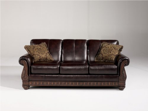 BRENTWOODMahogany SOFA BY Famous Brand