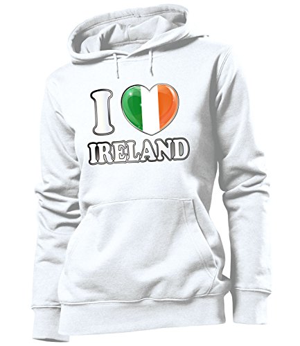 FUSSBALL – FANARTIKEL – I LOVE IRLAND FAN HOODIE 4781(FKP) Gr. L