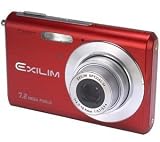 Casio Exilim EX-Z70 Red 7.2MP Digital Camera with 3x Anti Shake
