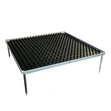 Benchmark Scientific BR1000-STACK-D Stacking Platform with Dimpled Mat, 12" Length x 12" Width, For BenchBlotter Fixed Speed 2D Rocker, BenchRocker 3D Gyratory Rocker and BioMixer 3-Dimensional Shaker