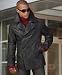 Apparel : Calvin Klein Washed Leather Pea Coat
