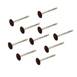JINTONG ゴム砥石 2.35mmシャンク コーン ヘッド セラミック 研磨 マウント10個入り