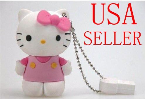 New Hello Kitty flash drive 8 Gb USB Memory Stick Flash Pen Drive --PinkB004SWIX50