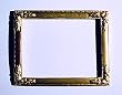 Dollhouse Miniature Gold Ornate Frame