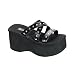 Goth Clothes Funn-19 Studded Platform Clogs Goth Clothes