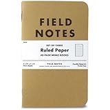 Field Notes Kraft Ruled 3-Pack