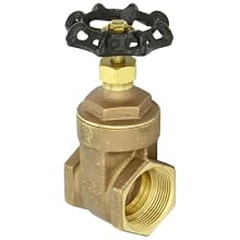 Dixon BGV150 Brass Gate Valve, 1-1/2" NPT Female