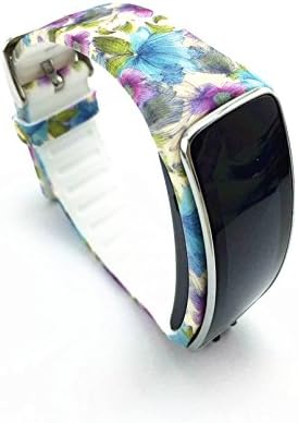 LUCKYMALL Replacement Plastic Band for Samsung Galaxy Gear Fit (Flower-07)