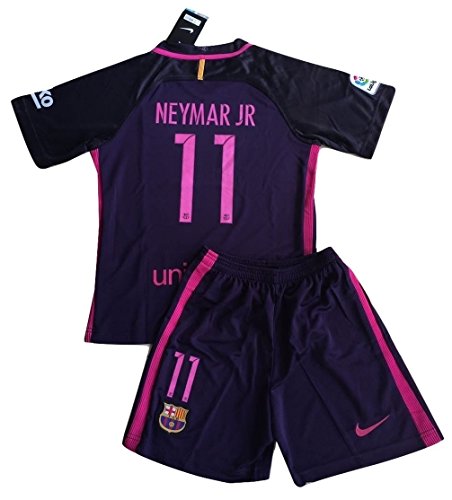 Neymar Jr. #11 FC Barcelona 2016-2017 Away Jersey with Shorts for Kids