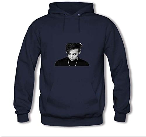 g-dragon for men's long sleeves hoodies XXX-Large Deep Blue