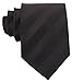 Scott Allan Men's Black Tie | Jacquared Woven Solid Black Neckties | Premium Quality Tie's for Men Black