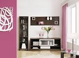 Ivy 3pc Entertainment Center Contemporary Furniture / 63L TV Stand