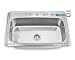 Topmount Stainless Steel Kitchen Sink Single Bowl