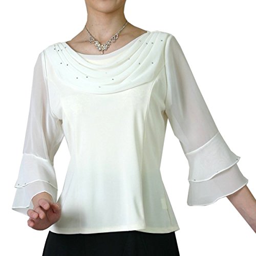 （ブーレ）Bourree シフォンドレープ コーラスブラウス コーラス衣装 合唱衣装 オフホワイト