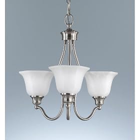 Murray Feiss F2114 3BS Transitional, Traditional Classic Silver Chandelier by Murray Feiss