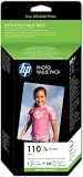 Produkt-Bild: HP Q8898AE Glossy photo paper inkjet 250g/m2 100 x 150 mm 140 Blatt borderless + ink cartridge colour