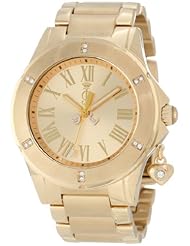 Juicy Couture Womens 1900894 Rich Girl Gold Plated Bracelet Watch