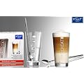 Latte Macchiato 2 Gl�ser mit L�ffel hitzebest�ndig Ritzenhoff & Breker