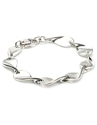 Zina Sterling Silver "Contemporary Collection" Twisted Teardrop Bracelet