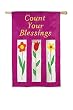 Count Your Blessings Regular Size Applique Flag