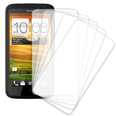 HTC One X+ Screen Protector Cover, MPERO 5 Pack of Clear Screen Protectors for HTC One X+