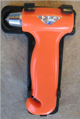 The Hammer that could save your Life - Emergency Triple LED Flashlight Car Auto Emergency Escape Tool Seatbelt Cutter and Window Breaker