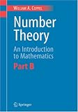 Number Theory: An Introduction to Mathematics: Part B: Pt. B