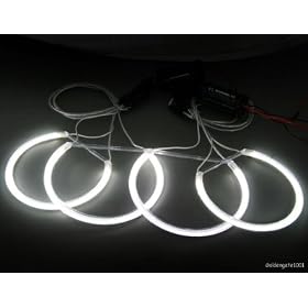 White CCFL Headlight Angel Eyes Bulbs For BMW E46