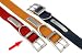 (Rosewood) Plain Sewn Leather Dog Collar 14 x �  (Red) No N/Plate