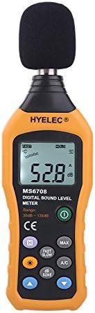 Sound Level Meter- HYELEC MS6708 Sound Level Meter sound decibel level digital meter Tester 30 -130dB