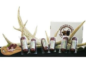 Buffalo, Elk and Venison Summer Sausage Gift Box by Wisconsinmade.com