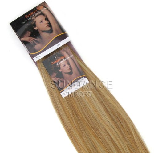 INDIAN REMY HUMAN HAIR EXTENSION WEAVE 18" COLOR 27/613 MIXED BLONDE