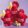 Valentine Gorilla with Banana Flavored Sucker for Valentine's Day - I'm Ape for You