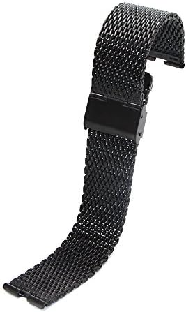 Ding YP Black Stainless Replacement Watch Band with Screen Protector for Mopto 360