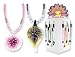 diabetes13  - Art Glass Flower Pendant