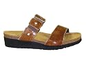 NAOT Ashley Sandal in Wood Patent Leather - Elegant Collection