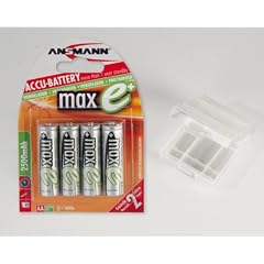 4x 2500mAh AA maxE Ansmann sammelverpackt + Akkubox