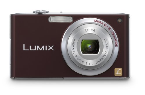 Panasonic Lumix DMC-FX33T 8.1MP Digital Camera with 3.6x Wide Angle MEGA Optical Image Stabilized Zoom (Brown)