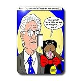 Rich Diesslins Funny General - Editorial Cartoons - George Soros and Triumph the Insult Comic Dog - Light Switch Covers - single toggle switch
