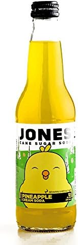 Jones Easter Pineapple Cream Soda 12 oz each (1 Item Per Order)