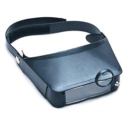 3.7X Jewelers Double Lens Loupe Head Visor Magnifier