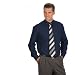 Langarm Uni Hemd Button Down, Gr. M (39/40), dunkelblau