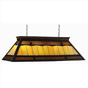 Billiard Table Light with Knocked Down Frame in Filigree by RAM