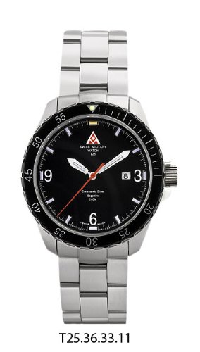 SMW Swiss Military Commando Diver Steel T25.36.33.11