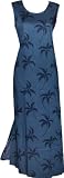 Trade Winds A-Shape Bias Cut 10 Side Slits Hawaiian Aloha Slip-Over-The-Head Long Tank Dress