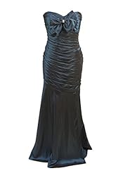 Plus Size Strapless Mermaid Sweetheart Taffeta Pleated  Homecoming Dress/Prom Dress  With a Bow(s)