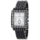 XOXO Womens XO5215 Rhinestone Accent Black Ena