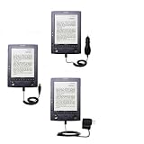 Deluxe Kit for the Sony PRS-500 Digital Reader Book includes a USB cable with Car and Wall Charger - Gomadic Brand w/ TipExchange Technology