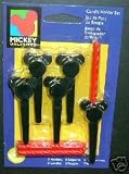 Mickey Mouse Birthday Candle Holder Set Wilton